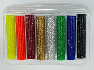 Plastilina, set 8 culori cu sclipici, in cutie de carton - Img 2