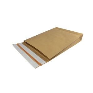 Plic ambalare colete cu bandă adezivă, maro, 120g, 450x350x120 + 100 mm