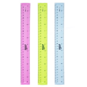 Rigla 30cm flexibila color Deli - Img 1
