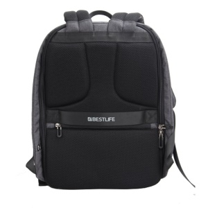 Rucsac Bestlife Travel Safe - gri/gri inchis - laptop 16 inch, charge pentru USB si TypeC conectori - Img 3