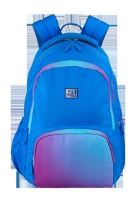 Rucsac Oxford Gradient, 3 compartimente, 29 x 44 x 20 cm, compartiment captusit, buzunar frontal cu fermoar, buzunare laterale, buzunar exterior ascuns cu fermoar dublu pentru dreptaci / stangaci, eticheta nume, suport orar, breloc, barete de umar buretat