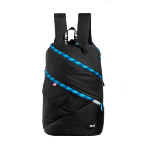 Rucsac ZIPIT Looper Premium - negru/turcoaz