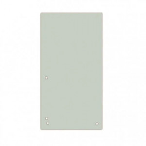 Separator carton DONAU Duo pentru biblioraft 105 x 235 mm 190g/mp set 100 buc, cu perforație dublă, ideal pentru organizare documente în bibliorafturi.