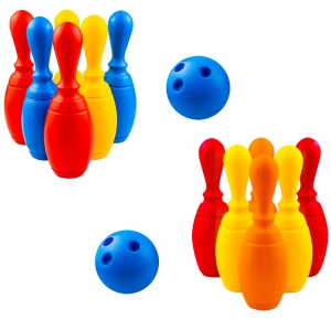 Set Bowling, 6 piese + minge și suport