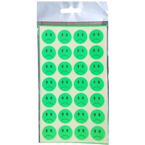 Sticker - calificativ Rau, 28 buc/coala, 10 coli, 280 buc, 20mm, 28/A6, set 10 coli, Colorarte