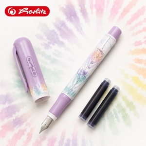 Stilou ergonomic peniță M, 3 patroane incluse, motiv New Batik Freedom, blister