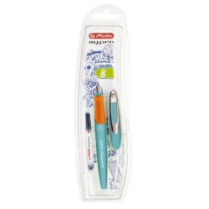 Stilou Herlitz My.pen, pentru stângaci, peniță L, blister4