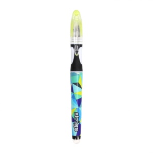 Stilou Strigo cerneală cu ștergere + 2 rezerve + dispozitiv curățare, în blister, Geometric3