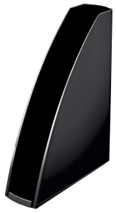 Suport dosare din plastic Leitz WOW A4 75mm, design modern și finisaj lucios.