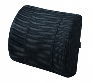 Suport lombar, ergonomic, pentru scaun, spuma cu memorie, 34 x 30 x 11 cm , Q-Connect - negru