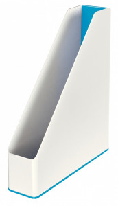 Suport vertical documente plastic Leitz WOW A4, design modern, finisaj lucios.