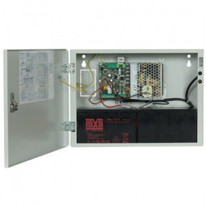 Sursa de alimentare pentru sisteme de detectie incendiu 24V/2.5A in cutie metalica Merawex ZSP100-2.5A-07,