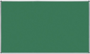 Tablă magnetică, 200x120 cm, cretă, verde, cu suprafață emailată, ramă aluminiu, Memo Be