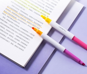 Textmarker 2 capete Nusign Deli, culori asortate10