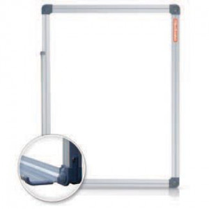 Whiteboard magnetic, 120x240 cm, ramă aluminiu, Classic Memoboards