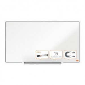 Whiteboard magnetic, 122x69 cm, ramă aluminiu, NOBO