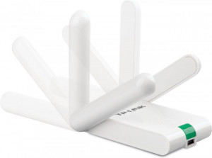 Adaptor wireless TP-Link, N300 HIGH GAIN, USB2.0, 2 antene fixe, Atheros, 2T2R, buton QSS, cablu extensie - Img 2