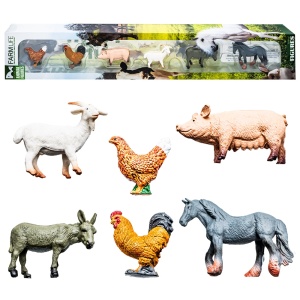 Animale fermă, 6 buc/set