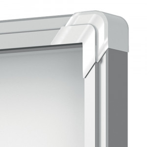 Avizier NOBO Premium Plus, interior, otel emailat, 6x A4, cu usa si cheie, magnetic, alb - Img 3