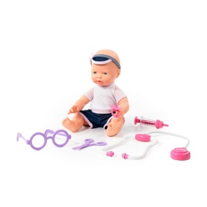 Bebeluș cu accesorii doctor, 35 cm, Polesie2
