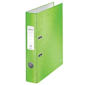 Biblioraft LEITZ 180 WOW, carton laminat, partial reciclat, FSC, A4, 52 mm3