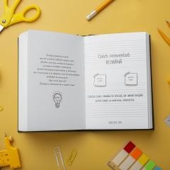Caiet A5, 80 file, Dictando, hârtie 70g/mp, copertă 300 g/mp Română - Scrib's Joy5