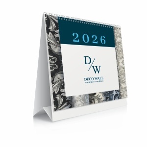 Calendar birou personalizat integral 190x170mm (dimensiune file)