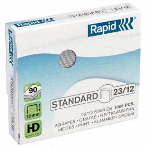 Capse, 23/12 Rapid Standard, 1000 buc/cutie