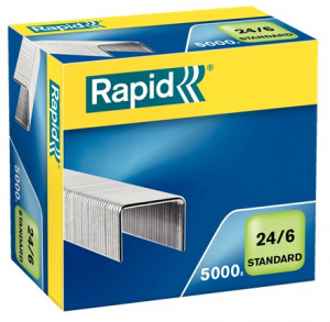Capse 24/6 Rapid Standard, 2-20 coli, 5000 buc/cutie