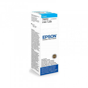 Cartus cerneala Epson T6642, cyan, capacitate 70ml, pentru echipamente CISS L100/L110/L200/L210/L300/L355/L550 - Img 1