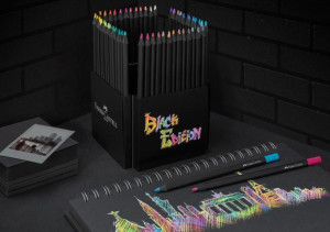 Creioane colorate, 50 culori, Black edition, Faber-castell5