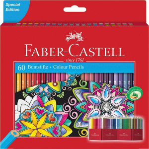 Creioane colorate Faber Castell 60/set, ediție specială