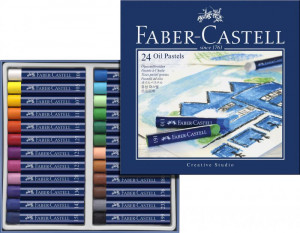 Creioane ulei pastel Faber-Castell, 24 culori