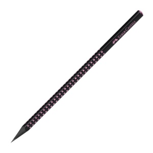 Creion grafit B Faber-castell Grip Sparkle negru3