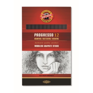 Creion grafit fără lemn Koh-i-Noor Progresso, diverse durități2