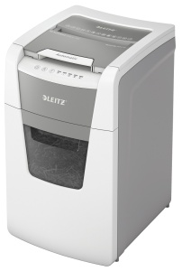 Distrugator documente automat Leitz IQ Office, P4, cross-cut (confeti), 150coli, cos 44l, alb-gri2