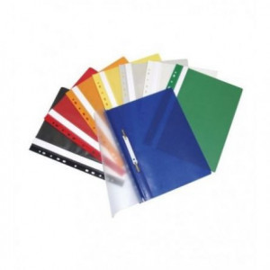 Dosar plastic cu șină și multiperforații Noki, A4