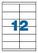 Etichete autoadezive pretăiate A-Series (105x48 mm), 12/A4, 100 coli/top