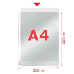 Filă protecție cristal Esselte, A4, 55 microni, 10 buc/set3