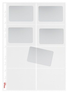 Filă protecție pentru cărți de vizită Esselte, A4, 105 microni, 10 buc/set