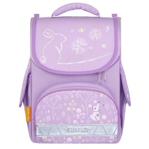 Ghiozdan neechipat Nature Quest Lite, dimensiune 35 x 31 x 19 cm, motiv Lavender Forest
