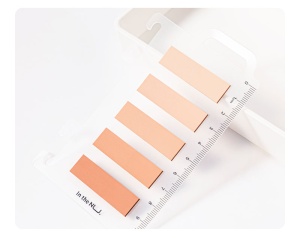 Index adeziv plastic Deli Nusign, 12x44mm, 5 culori, 20 file