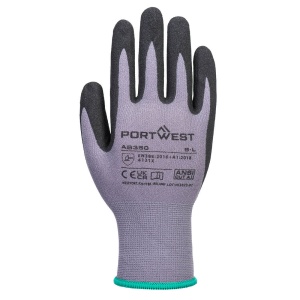 Mănuși de protecție Portwest DERMIFLEX ESSENTIAL, impregnate în nitril, Gri/Negru (Set 12 perechi)2