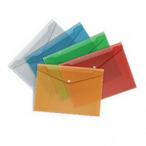 Mapă plastic cu capsă Office Cover, A4,150 microni, diverse culori