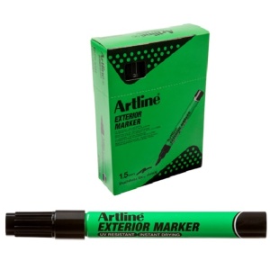 Marker pentru exterior, corp plastic, vârf rotund 1.5mm - negru, ARTLINE2