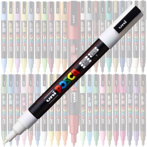 Marker UNI Posca PC-3M, vârf rotund, 0.9-1.3mm