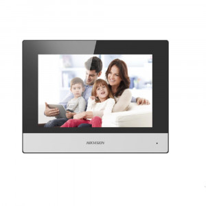 Monitor videointerfon modular 7" color Hikvision DS-KH6320-TE1; ecran LCD 7" color cu touch screeen,