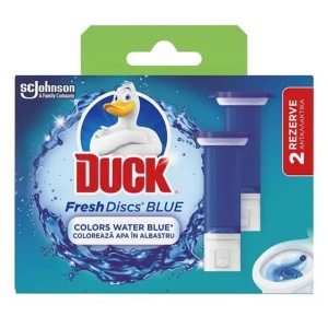 Odorizant pentru toaletă Duck fresh discs marine. 2 x 36 ml