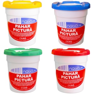 Pahar pictură mare cu capac NEBO