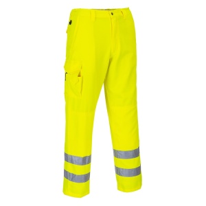 Pantaloni reflectorizanți Portwest COMBAT E046, 65% poliester, 35% bumbac, 245 gr/mp